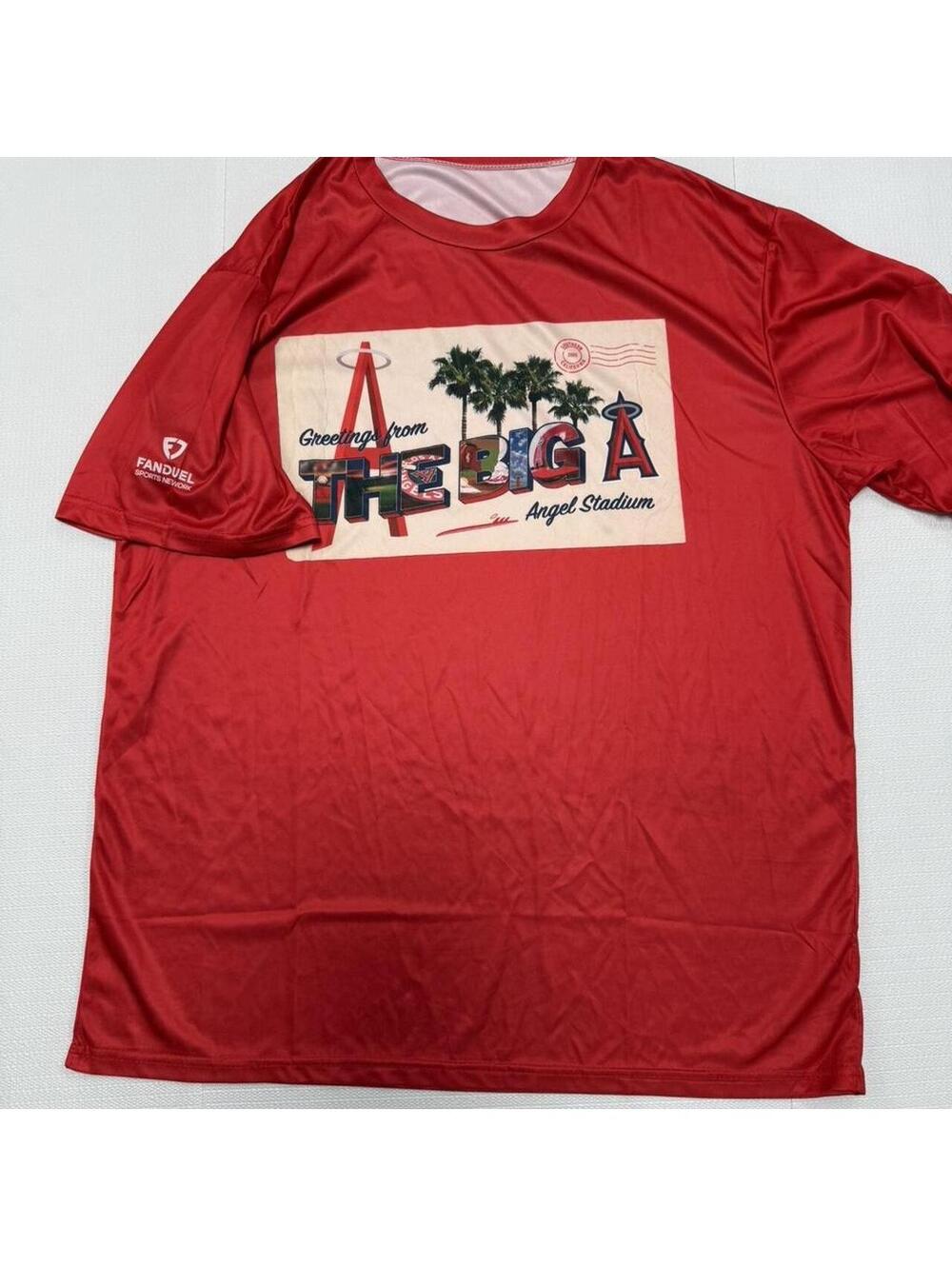 Fanduel Angels red baseball jersey #MLB #baseball